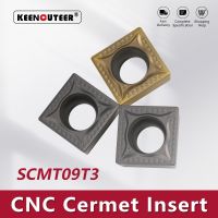 SCMT09T304-MT KT60 SCMT09T304-MT KT6020 เม็ดมีดคาร์ไบด์สําหรับ Cermet SSBCR / L เครื่องมือกลึงภายนอกชิ้นส่วนเครื่องกลึง CNC