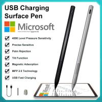 ปากกาสไตลัสสำหรับ Surface การชาร์จ USB-C 4096 สำหรับ Microsoft Surface Pro 8 7 6 5 4 3 X/ Surface 3/Go 3 2/Laptop 4 3 2/Book 3 2 1-chenzechao