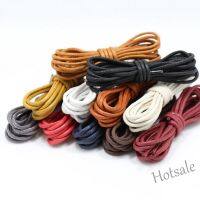 【hot sale】❍№✴ D18 1Pair Waxed Coloured Shoelaces For Leather Shoe Lace Round Strings Martin Boots 80-120CM