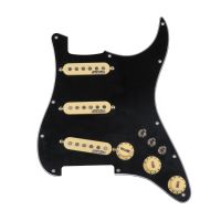 WK-Wilkinson SSS Ainico 5 Single coil Pickups 7-Way type fully loaded Prewired Pickguard Set For Stra Guitar Pickups