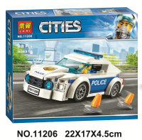 LEGO City Series police patrol car 60239 childrens assembly Chinese building block boy toy 11206