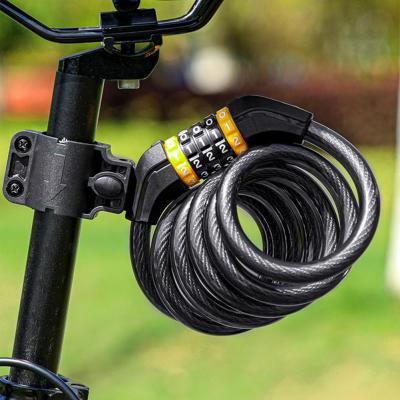 Daily Mountain Bike Lock Stainless Cycle Lock Easy-using Easy-carrying Bicycle Code Lock Locks