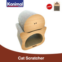 Kanimal Cat Toy ของเล่นแมว ช่วยลับเล็บแมว รุ่นหน้าแมวแยกชิ้น สำหรับแมวทุกวัย Size L ขนาด 36x23x28 ซม. ฟรี! Catnip