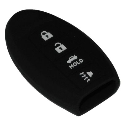 dvvbgfrdt jingyuqin 4 Buttons Remote Silicone Car Key Case Shell For Infiniti EX FX G37 Q60 QX50 QX70 Replacement