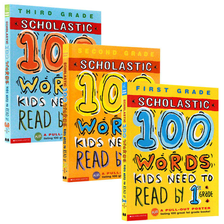 Full set of English vocabulary for Grades 1-3 original 100 words kids ...