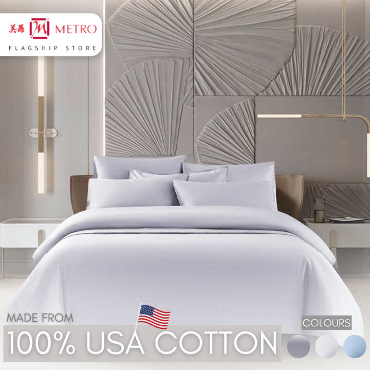 [Metro Exclusive] M.Maison Hotel Collection 1000TC Fulton Bed Set Lazada Singapore