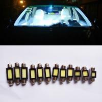 100 Pcs 31mm 36mm 39mm 42mm COB LED White Dome Festoon CANBUS Error Free Interior Car Auto Reading Light Parking Lamp Bulb 12V