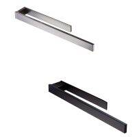 Stainless Steel Towel Rack - Self Adhesive No Punch Towel Rack 39cm Black Bathroom Toilet Towel Rack