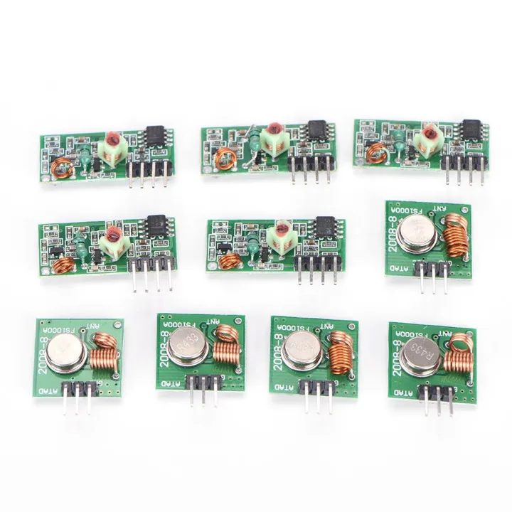 FUYU 5pairs 433Mhz RF transmitter receiver Module kit ARM/MCU WL diy