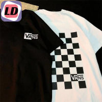 LD T-shirt   เสื้อยืดผช  Vans เสื้อยืดแขนสั้น พิมพ์ลาย สไตล์มินิมอล ของแท้ 100% สําหรับผู้ชาย และผู้หญิง