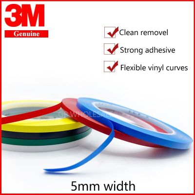 Width 5mm Length 33 Meters,471 Premium Performance Strong Vinyl Tape for Decoration, Masking 5mm YELLOW BLACK BLUE WHITE RED GREEN 3M