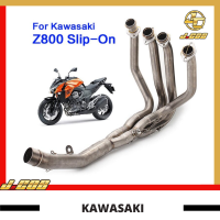 รถจักรยานยนต์ Z800 Kawasaki ท่อโมโตปรับท่อเชื่อมท่อไอเสียเต็มระบบ51มม./2นิ้ว