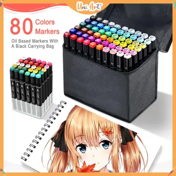 JLIFE colored markers set alcohol markers 80 pcs marker color pen