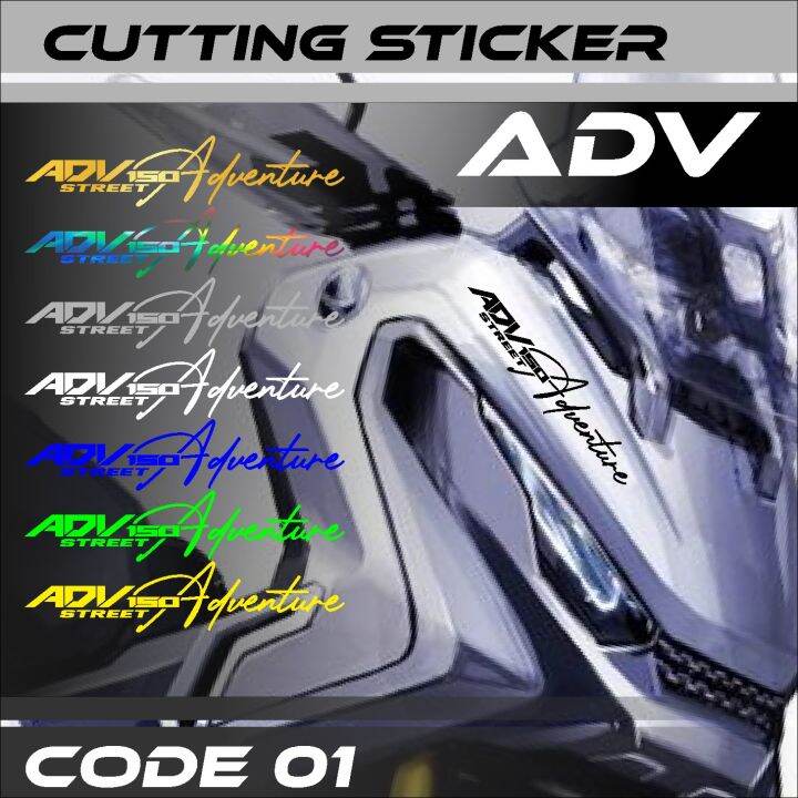 Cutting Sticker Adv Stiker Lis Variasi Motor Honda Adv Street Adventure Signature