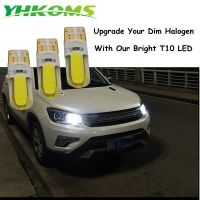 YHKOMS แผ่นเรืองแสงทำเครื่องหมายไฟ LED ป้ายทะเบียน Led LED 194 W5W T10 12V 6000K หลอดไฟรถยนต์อัตโนมัติไฟอ่านหนังสือ