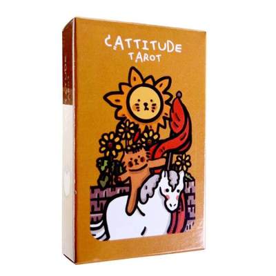 Cattitude Tarot Decks English Version Tarot Cards for Beginners Professionals fortune Telling Game Card Deck Table Board Game helpful