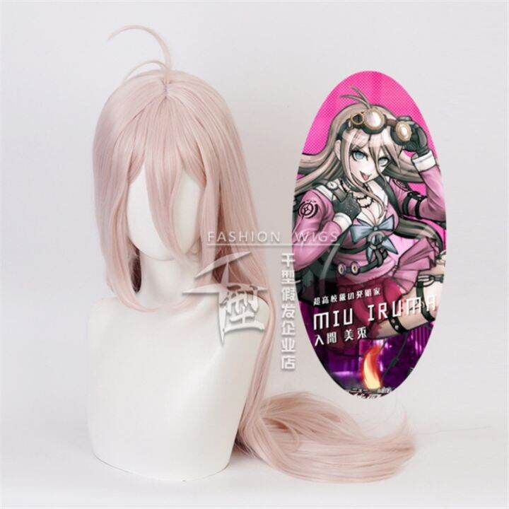 danganronpa-gatilho-feliz-havoc-mulheres-enoshima-junko-cosplay-peruca-เล่นบทบาท-rabo-de-cavalo-80ซม