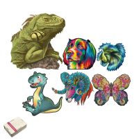 2022 Lizard Creative Wooden Jigsaw Puzzle For Adults Animal Wooden Puzzles Horse Wood Jigsaw Puzzl Educational Toys For Kids Adu