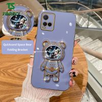 3D แวววาวหรูหรานักบินอวกาศหมีเคสโทรศัพท์ฝาหลัง TPU แบบนิ่ม Y33S สำหรับ VIVO Y27 Y15S Y36/Y15A/Y01/Y21S/Y21A/Y21T//Y33T/Y02S/Y35 Y02T/Y22S/Y77e/y75/Y76S/Y76/T1 5กรัม/Y22