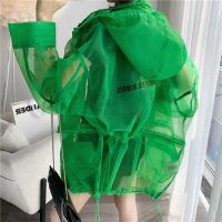 New Summer Woman Hooded Jacket Y2k Tops Sun Protection Baseball Thin Outerwear With Unique Sun-Protective Clothing Korean Fashio