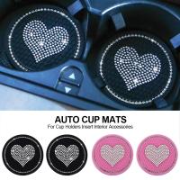 2PCS Car Coaster Cup Slot Non-Slip Silica Holder Interior Decoration Accessories