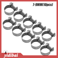 yidibai 10pcs Car Fuel hose clips set MINI Carbon Steel Air hose CLAMP ท่อน้ำมันคลิป