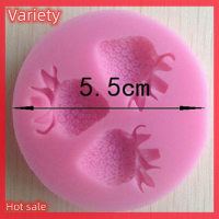 Variety ✨Hot Sale✨ ซิลิโคนแม่พิมพ์ fondant เค้กช็อกโกแลตตกแต่งสบู่เบเกอรี่แม่พิมพ์สตรอเบอร์รี่