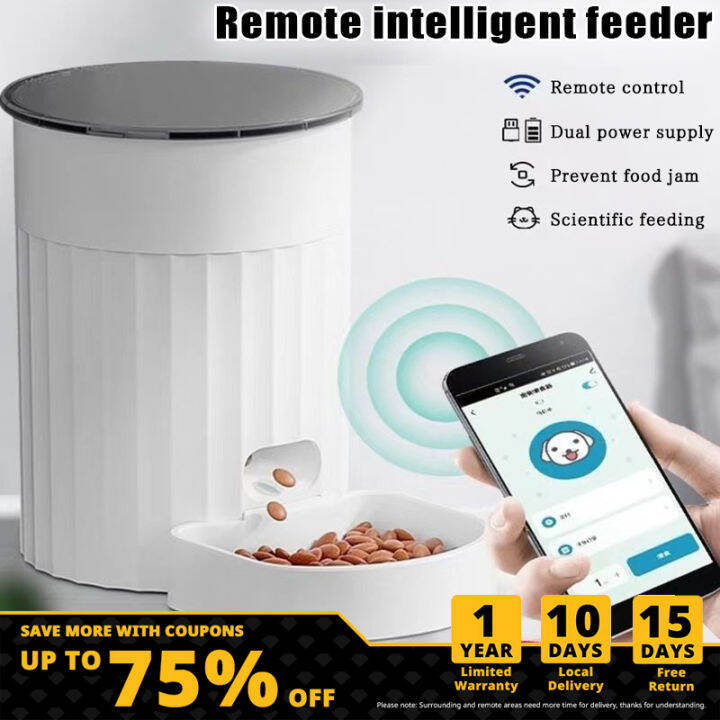 WiFi Smart Pet Feeder Cat Food Automatic Feeder Dog Feeder with Timer