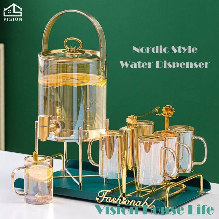 Vision Nordic Glass Water Dispenser with Faucet High Temperature