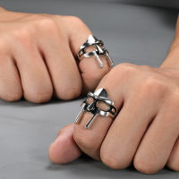 Punk Goth Hip Hop MF DOOM Rings For Men Gladiator Punk Style Egyptian Pharaoh Ring Classic R Jewelry Party Accessories