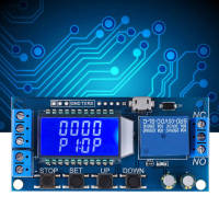 5V 12V 24V Time Delay Relay Module Delay Off Cycle Timer 0.01s‑9999min พร้อมจอแสดงผล LCD