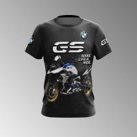 2023 newเสื้อยืดลําลอง พิมพ์ลายคาร์บอน Bmw Gs R1250 Hp 3D สําหรับผู้ชาย 2022