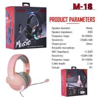 หูฟังเกมมิ่ง OKER รุ่น M-18  MUSIC HIFI GAMING HEADSET (NEW) เสียงดีมาก