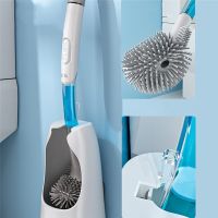 Silicone Toilet Brush No Dead Corners Household Wash Toilet Cleaning Soft Bristle Artifact Creative Bathroom Accessories