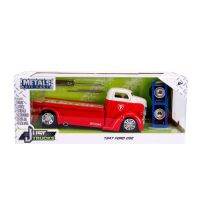 Jada โมเดลรถยนต์ DIECAST 1:24 W/B-โลหะ-เพียงรถบรรทุกที่มีล้อเสริม-1947 COE - Firestone (สีแดง/ขาว)