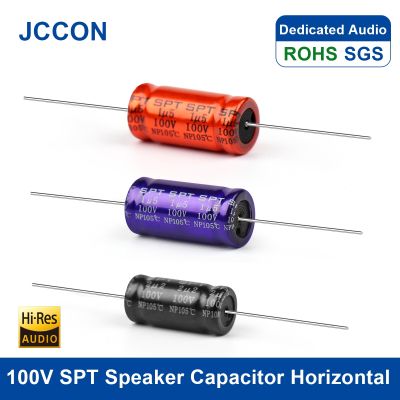【cw】 10Pcs 100V SPT Capacitor Horizontal Frequency Divider Crossover Polypropylene Non-Polarity 1.5 2.2UF 3.3UF 4.7UF 5.6UF ！