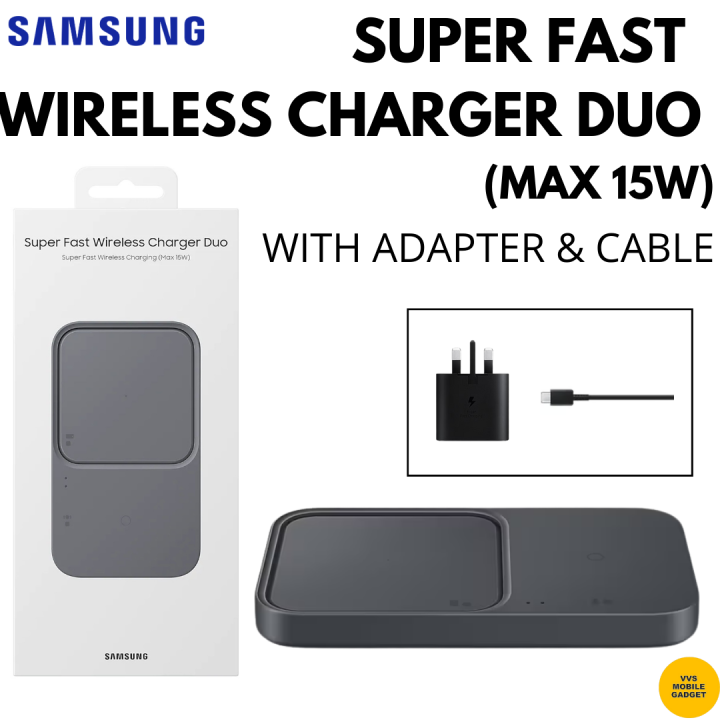 Samsung Super Fast Charging Wireless Charger Duo 15W [EP-P5400 ...