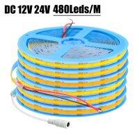 480Leds/M COB Strip DC 12V 24V RA90 3000K 4000K 6000K High Density Flexible Ribbon Rope FOB LED Strip Lights