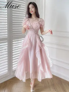 Korean best sale pink dress