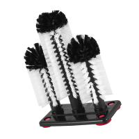 Glass Washer 3 Brush Glass Washing Brushes With Suction Base Bar For Bar,Kitchens,Red Wine Glasses,Cup