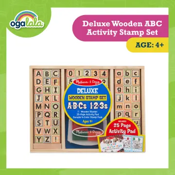 Melissa & Doug Wooden ABC Activity Stamp Set