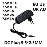 มอร์♧2023ใหม่... เครื่องชาร์จสวิตช์จ่ายไฟสลับ AC 100-240V เป็น DC 7.5 V,อเนกประสงค์2A 1A 0.8A 0.5A 3A ใช้ไฟ7.5โวลต์อะแดปเตอร์แปลงไฟ