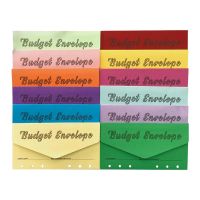 1Set Wallet Envelope Business Envelope with Expense Tracker Budget Sheets, for Budget Planner