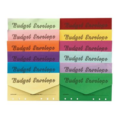 1Set Cash Envelopes for Budgeting Budget Binder Envelopes Business Envelope with Expense Tracker Budget Sheets, for Budget Planner