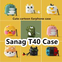 READY STOCK!For Sanag T40 Case Cute Cartoon Backpack Duck for Sanag T40 Casing Soft Earphone Case Cover
