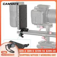 CAMVATE Lightweight Back Plate With 15mm LWS Clamp cket &amp; 14"-20 Thread Screw For DSLR Camera V Lock Power Splitter Mounting