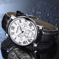 Belushi Fashion Watch Business Mens Date Waterproof Chronograph Men Clock Luxury nd Men Leather Wristwatch Reloj Hombre