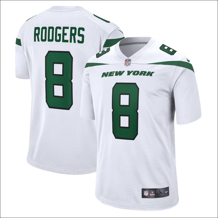 เสื้อกีฬาแขนสั้น-ลายทีมชาติฟุตบอล-new-york-jets-aaron-rodgers-limited-green-american-สําหรับผู้ชาย-2023
