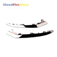 Cloudfireglory  For Mercedes W212 E350 2014 2015 2016 2Pcs Left &amp; Right Front Bumper Chrome Trim Molding A2128852774 A2128852874