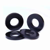 10pcs Flat Gaskets Inner Dia 4mm-30mm NBR Rubber O Rings Anti Oil Seal Washers Black Nails  Screws Fasteners